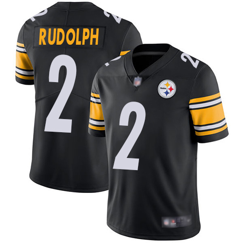 Youth Pittsburgh Steelers Football 2 Limited Black Mason Rudolph Home Vapor Untouchable Nike NFL Jersey